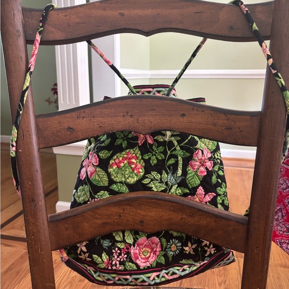 *RETIRED*Vera Bradley Botanica drawstring backpack purse - Picture 3 of 5